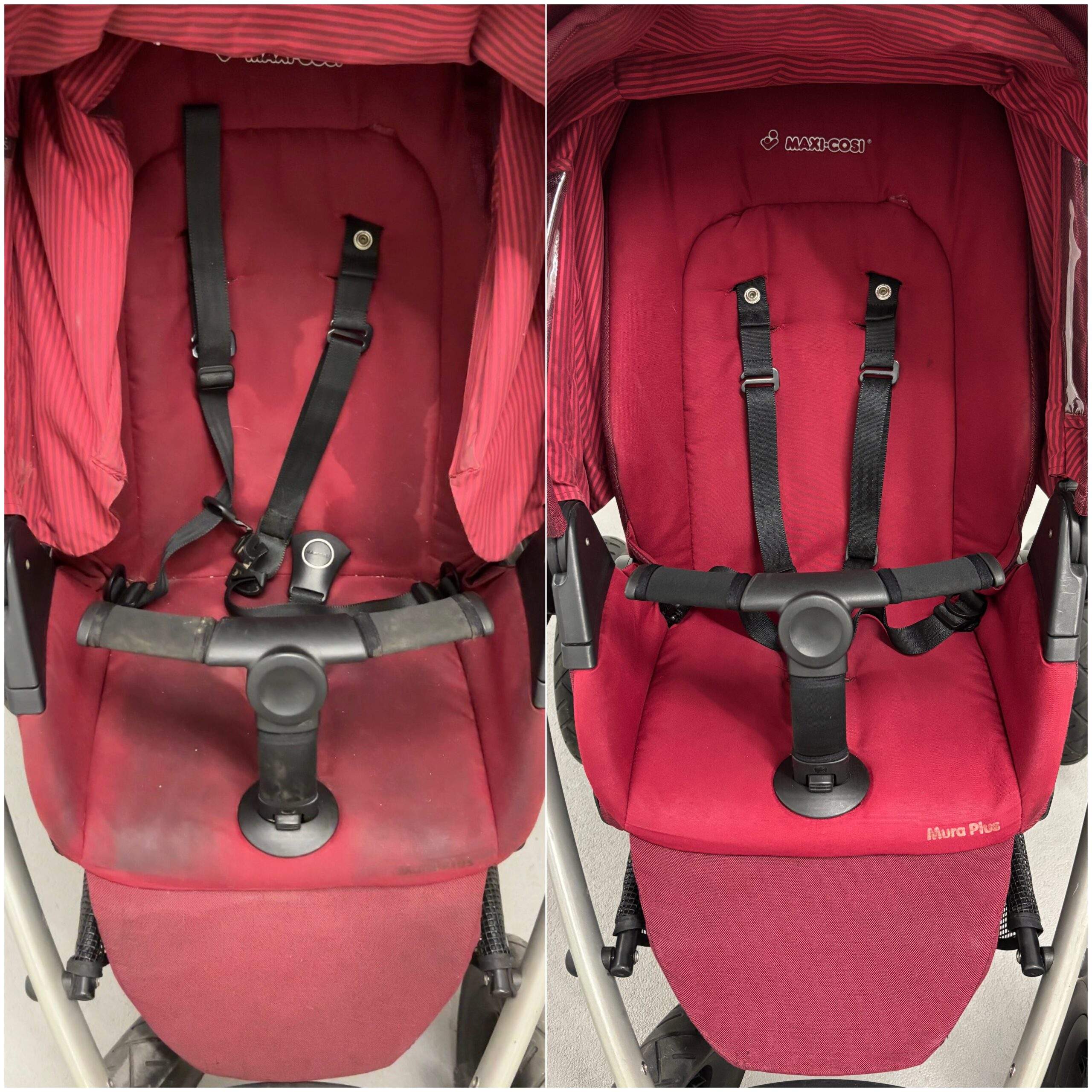 Kinderwagen Vorher-Nachher
